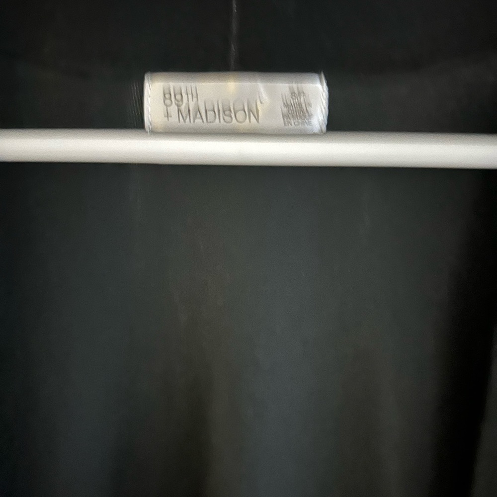 Black with faux leather accent cardigan/ bolero L - Picture 5 of 5